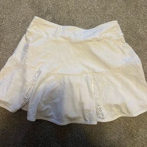 Lilly Pulitzer Skirt White Luxletic Flower Skirt NWT